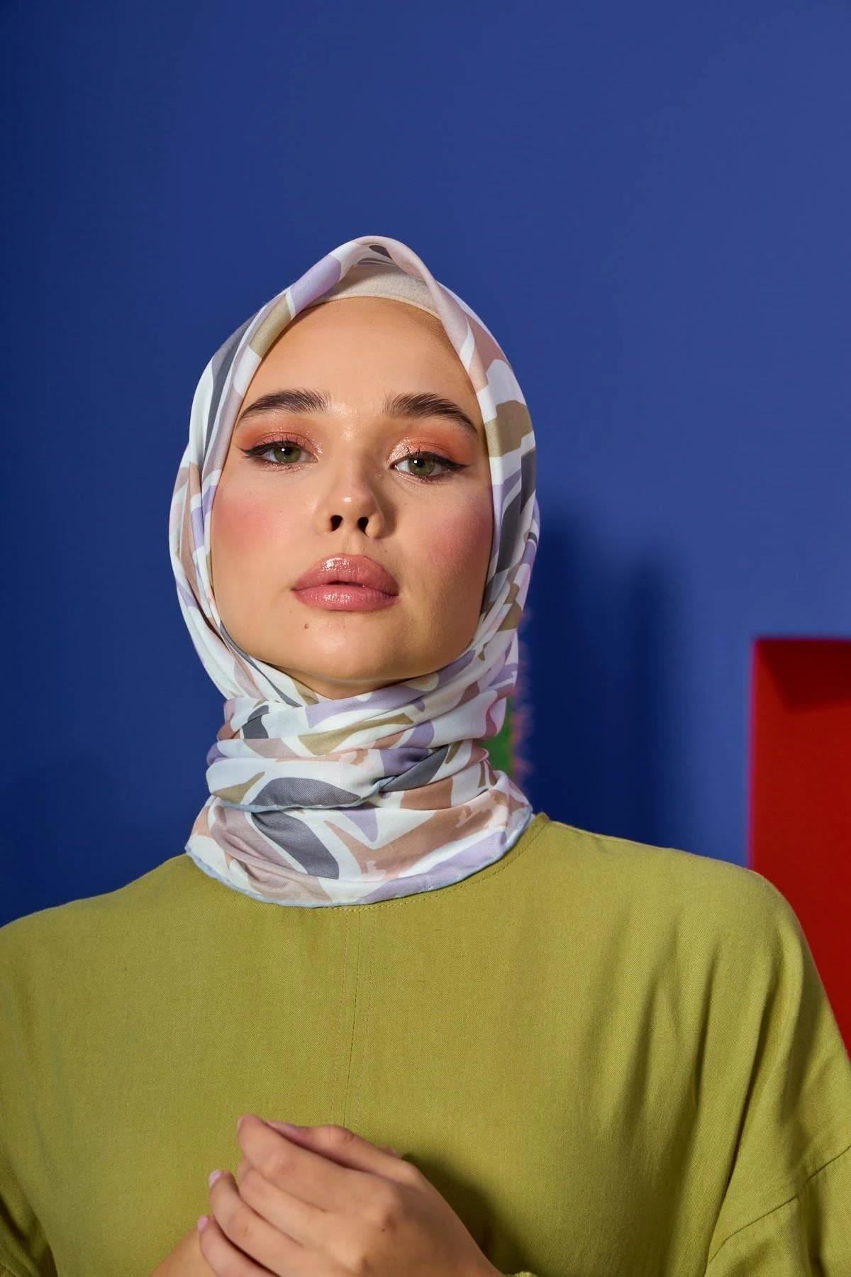 Marrakech Koleksiyon Soft Eşarp Vizon Leylak 1206-14