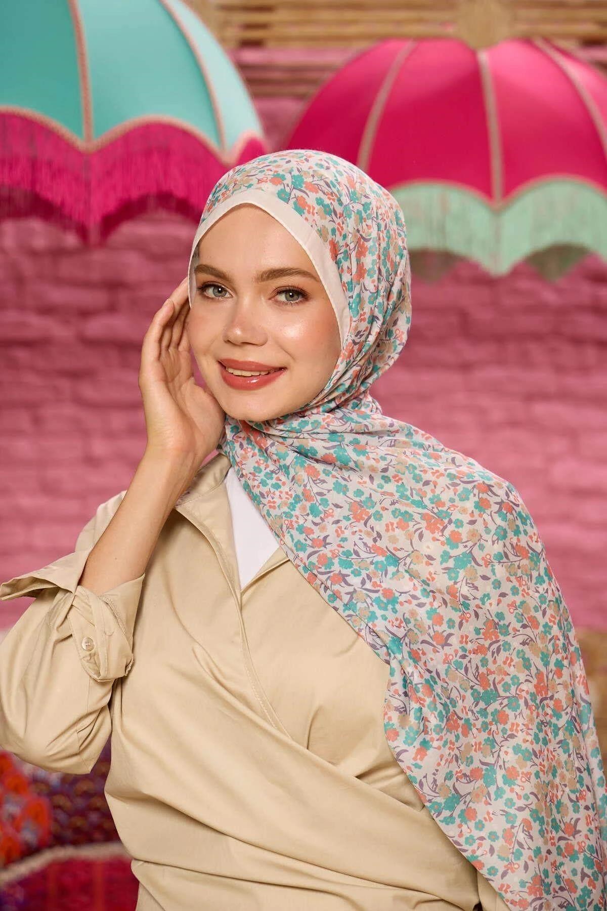 Marrakech Koleksiyon Soft Şal Kiremit Mint Yeşili 3046-18