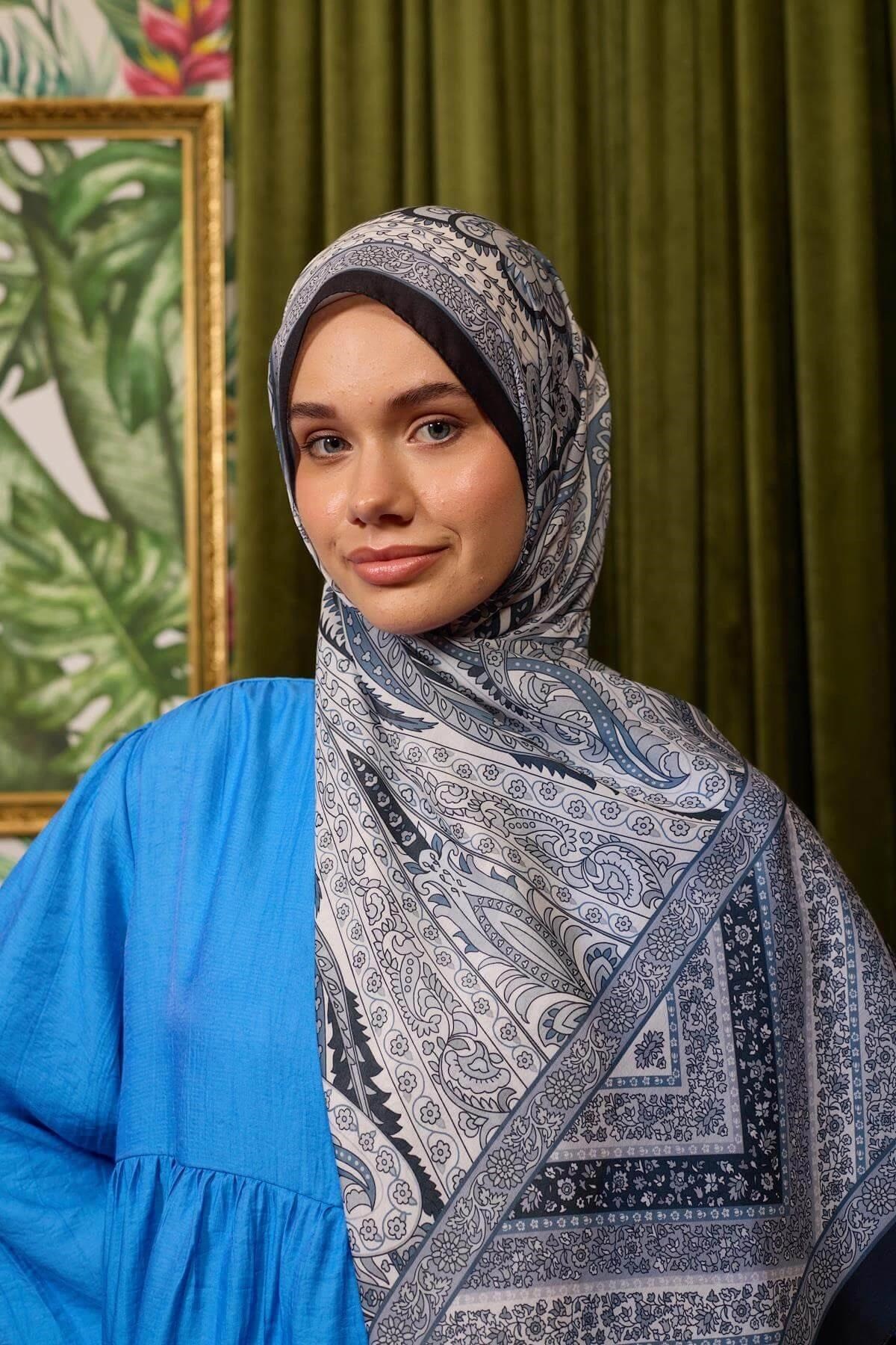 Marrakech Koleksiyon Soft Şal Koyu Gri Siyah 3047-13