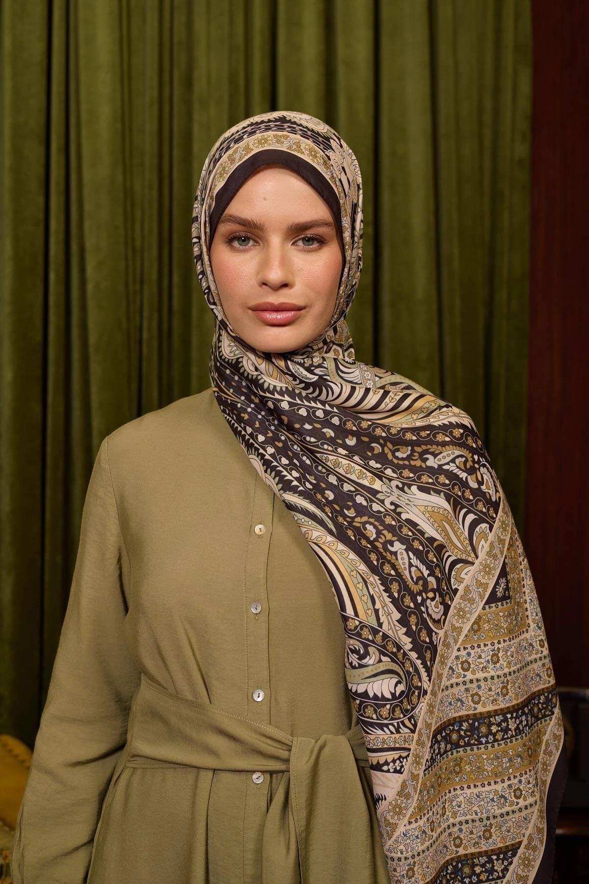Marrakech Koleksiyon Soft Şal Siyah Gold 3047-06