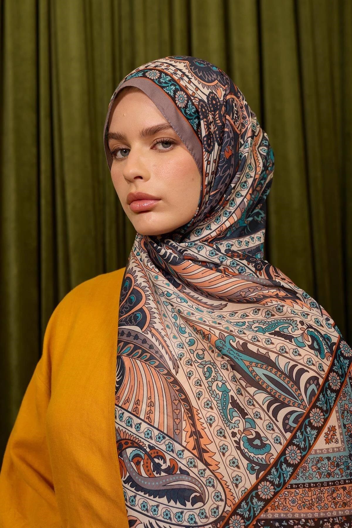Marrakech Koleksiyon Soft Şal Vizon Somon 3047-10
