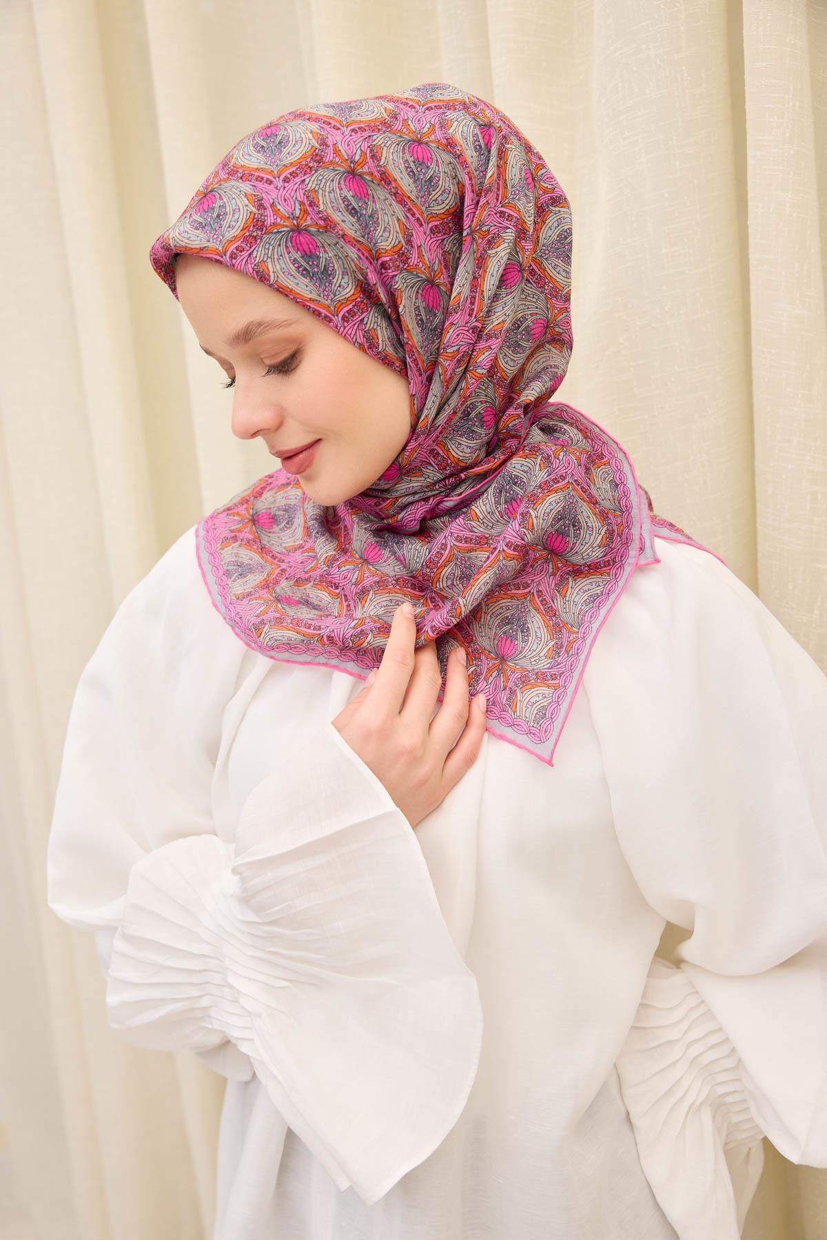 Monare Eşarp Tomurcuk Pembe 90x90