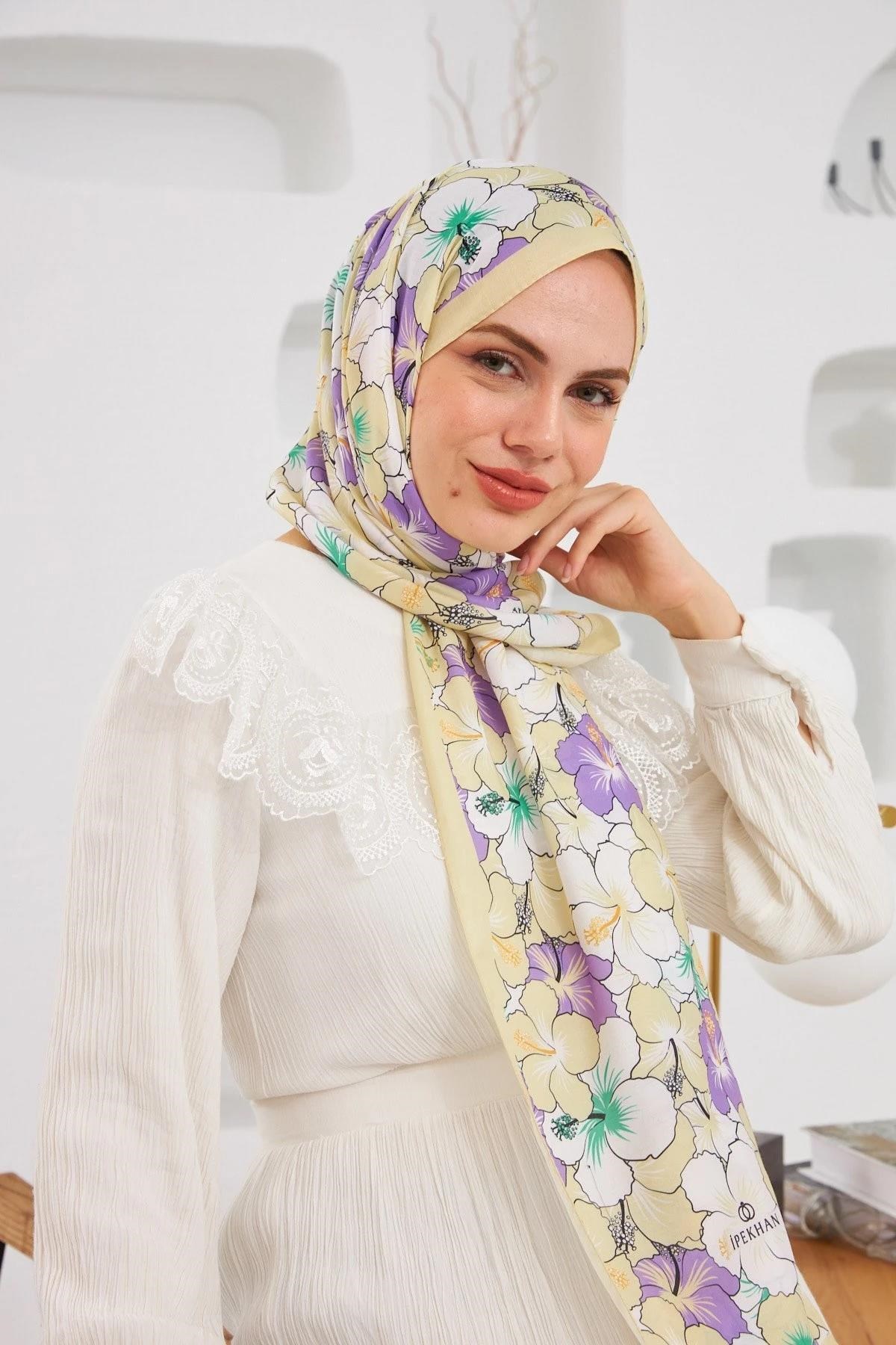 Nature Gardenya Soft Şal Keten Sarı 3034-02