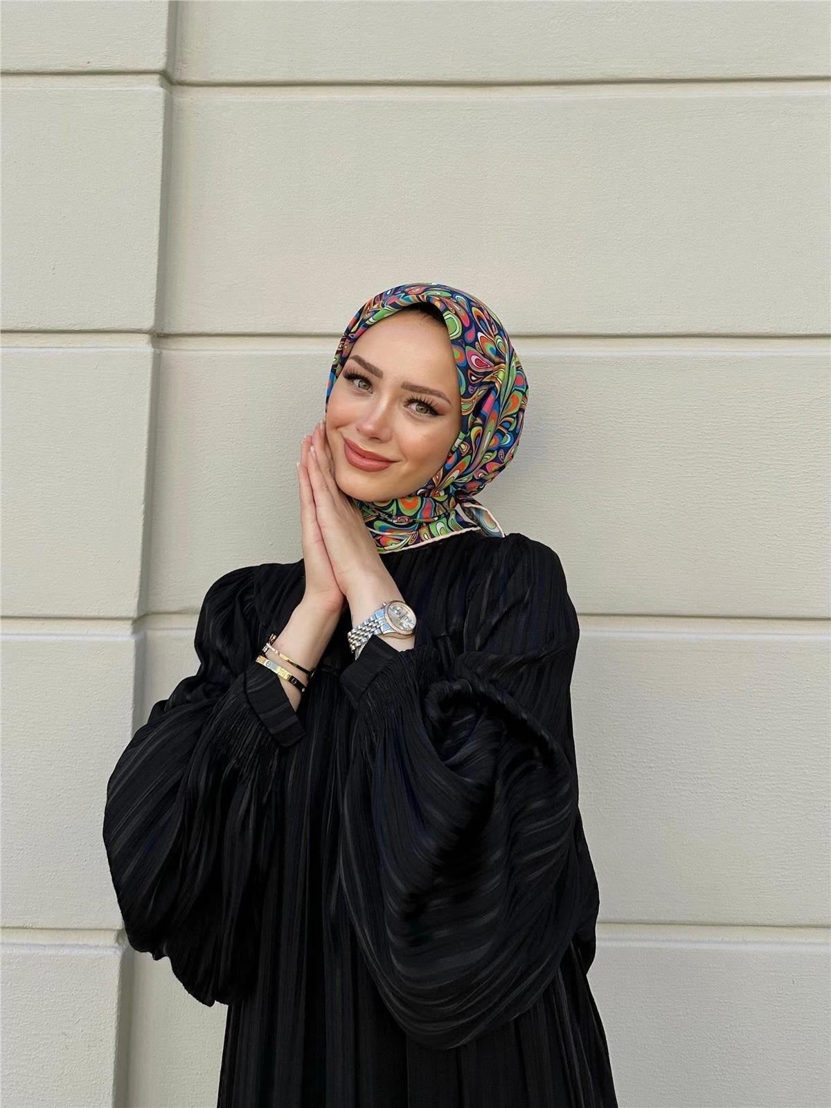 Relax Ebruli Soft Eşarp Mor 1147-18