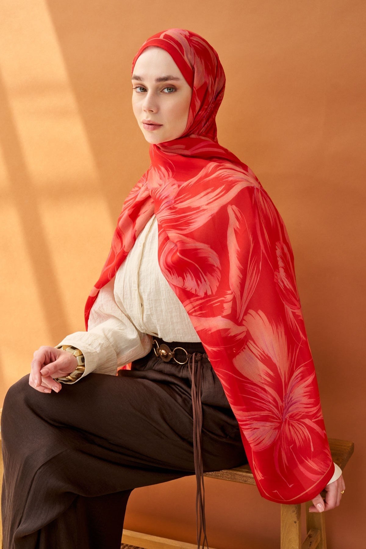 Riva Şal Tencel Bloom Narçiçeği