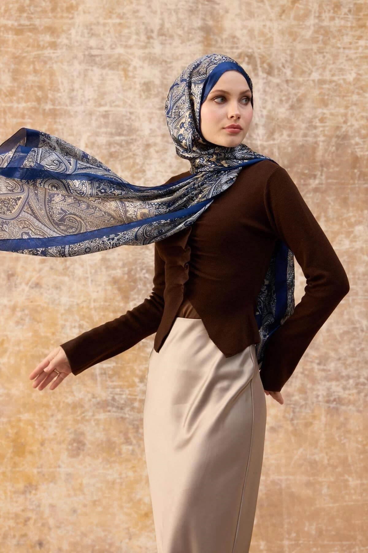 Saks Hint Vual Şal - 5003-01