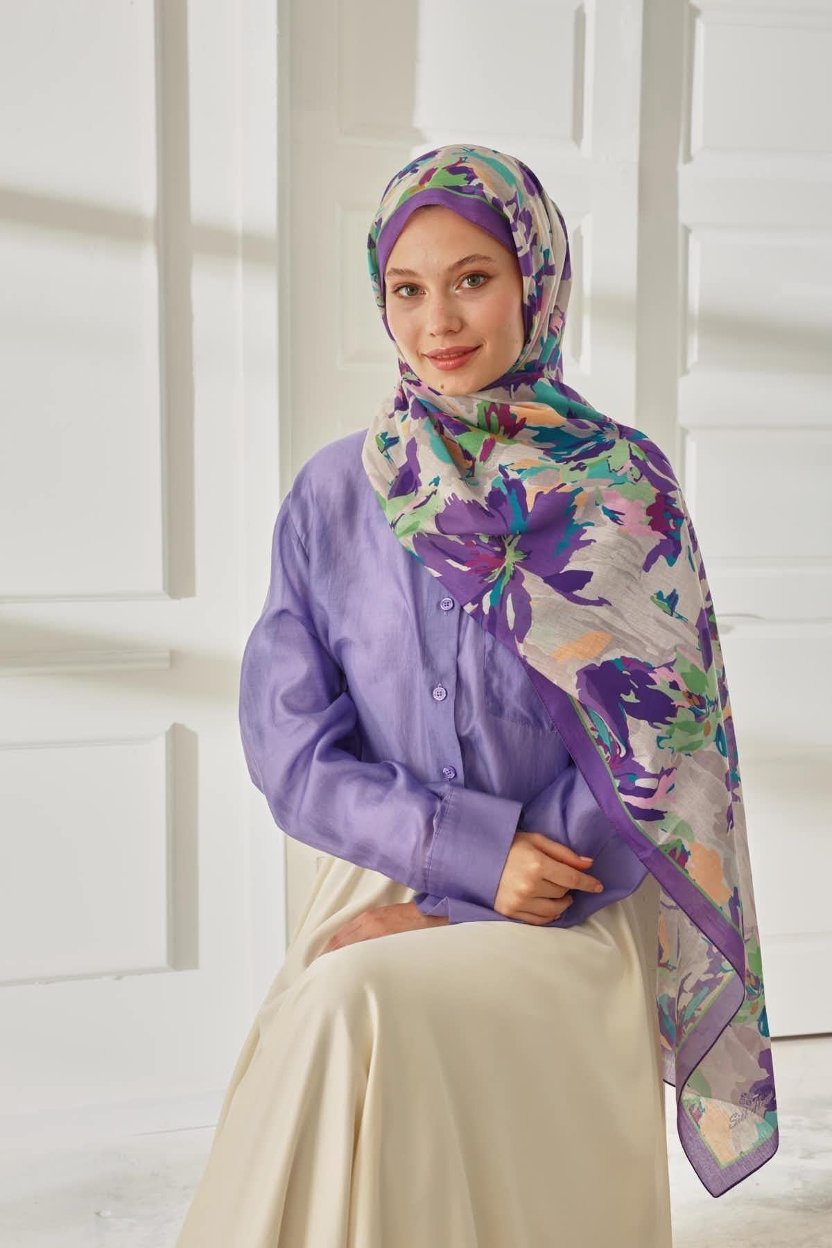 Silk Home Desenli Soft Şal 70023-02