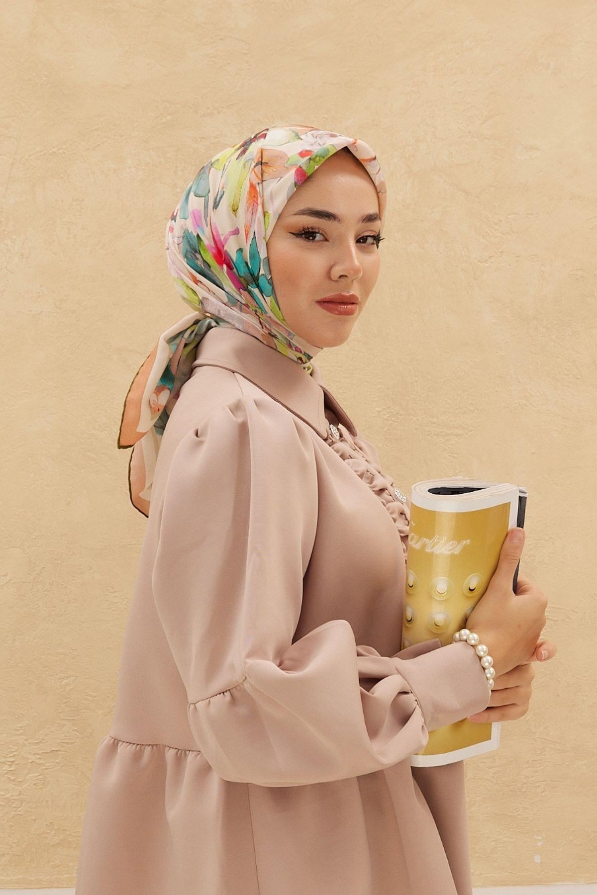 Silk Home Organik Pamuk İpek Eşarp 79007-05