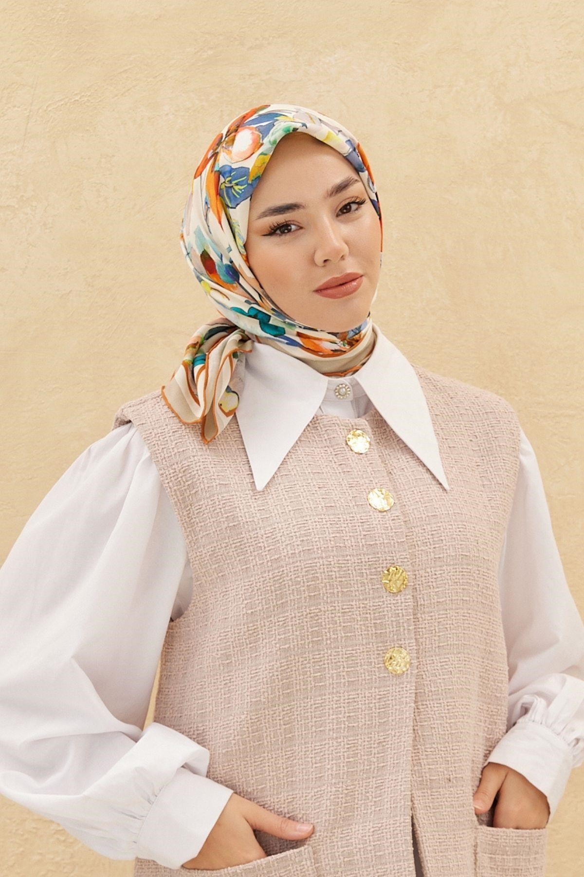 Silk Home Organik Pamuk İpek Eşarp 79007-03