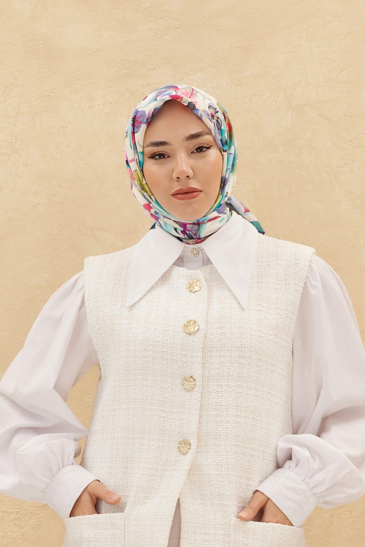 Silk Home Organik Pamuk İpek Eşarp 79007-12