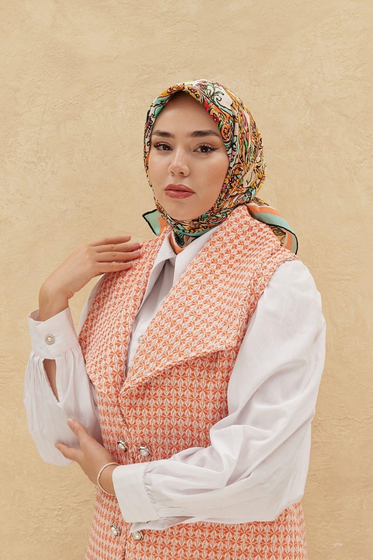 Silk Home Organik Pamuk İpek Eşarp 79010-11