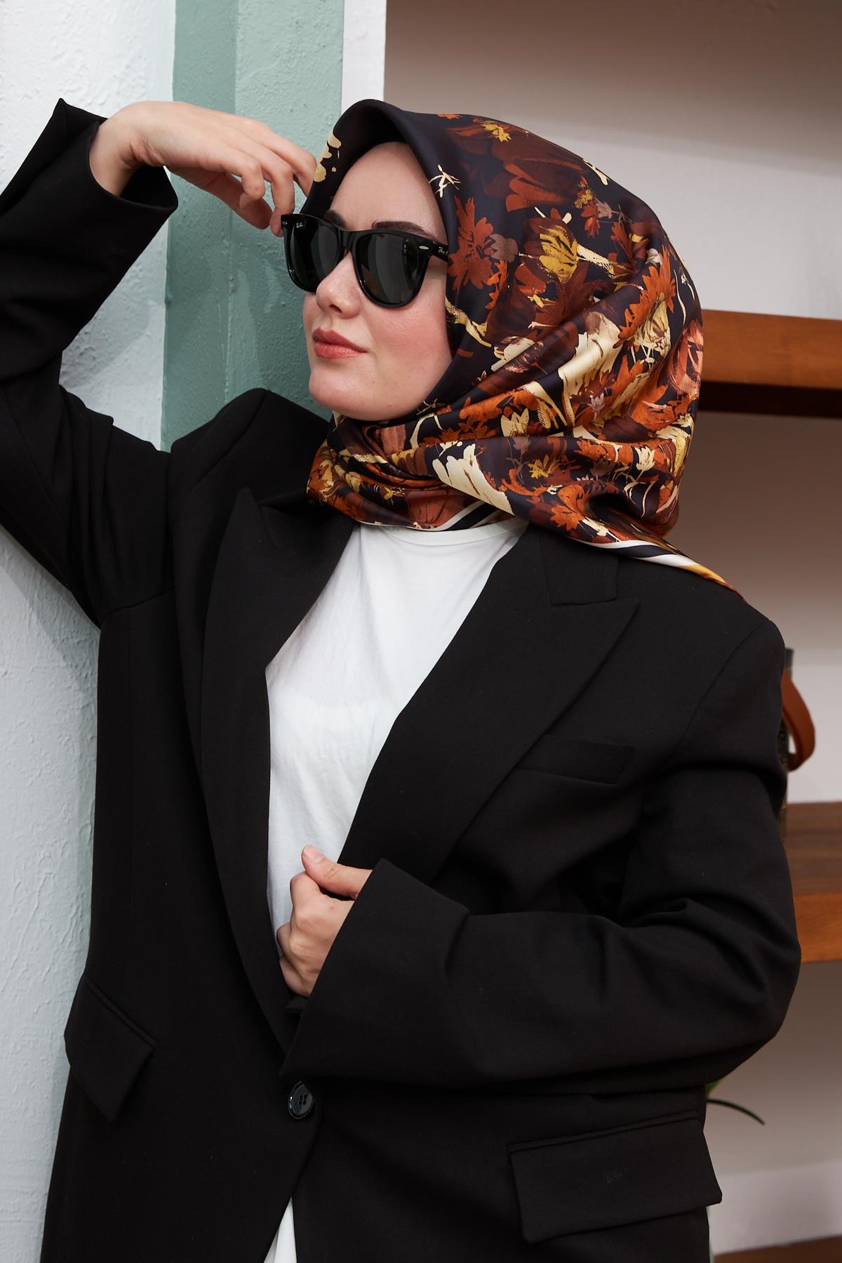 Silk Home Sura (Saten) İpek Eşarp 11395-S05