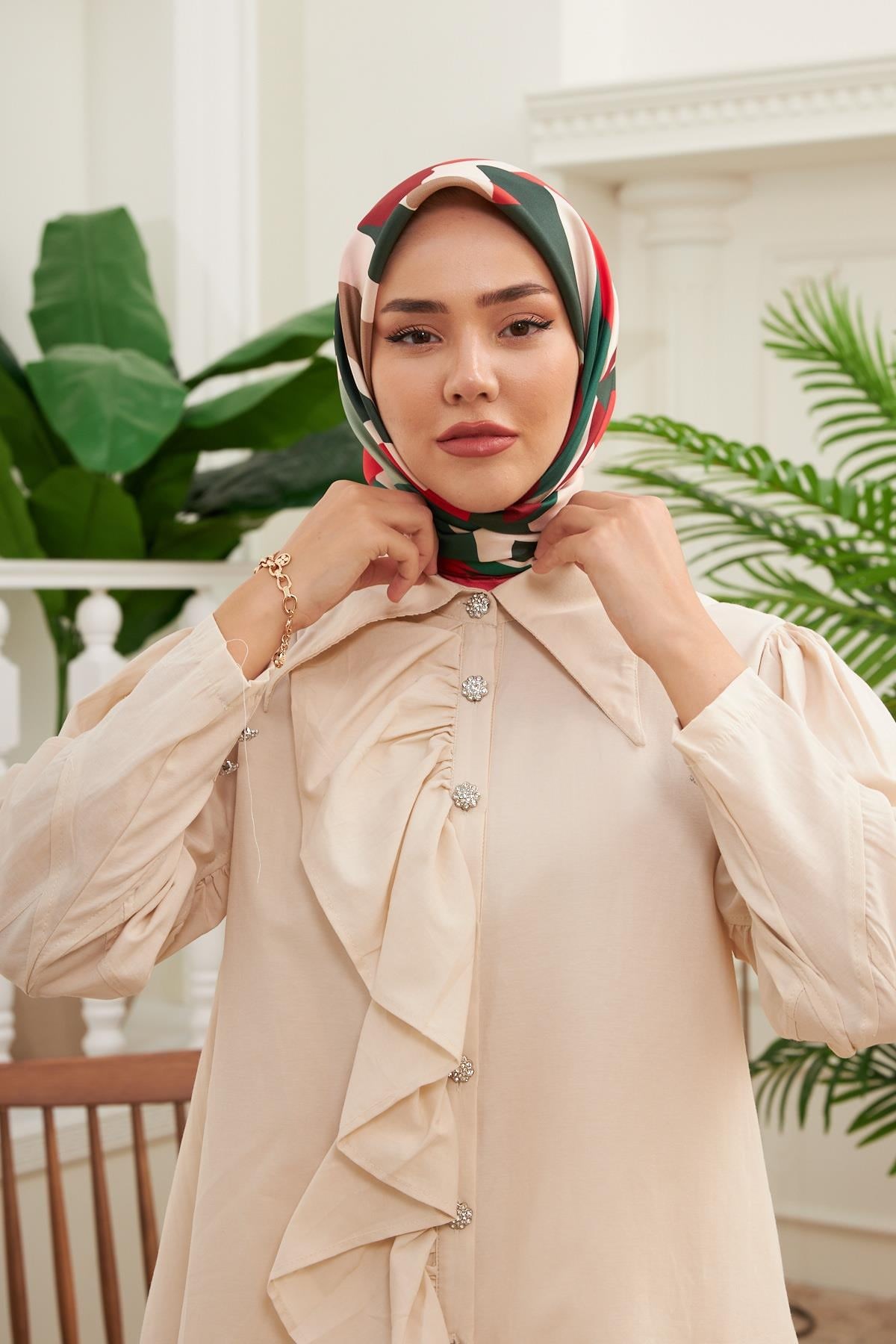 Silk Home Sura (Saten) İpek Eşarp 11398-S47