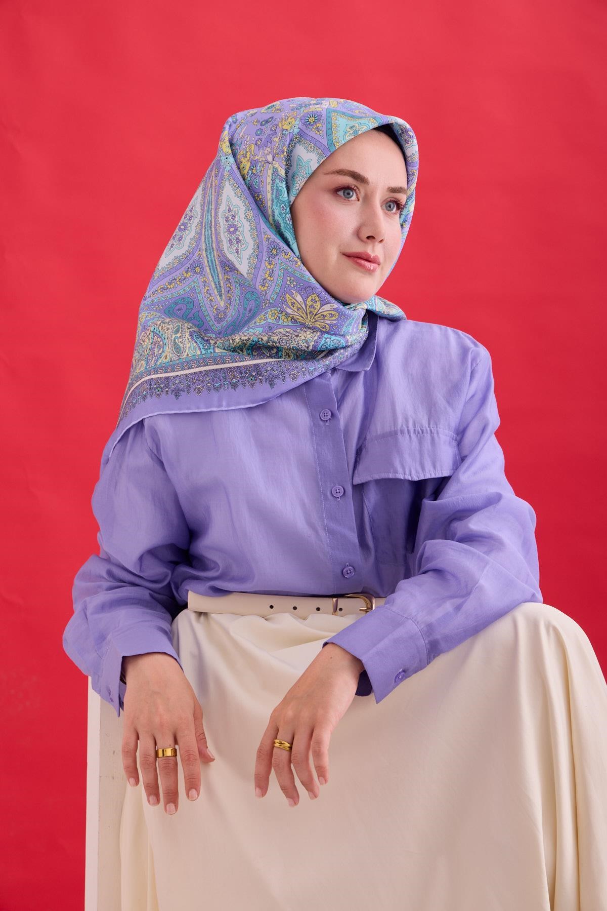 Silk Home Twill İpek Eşarp 11476-08