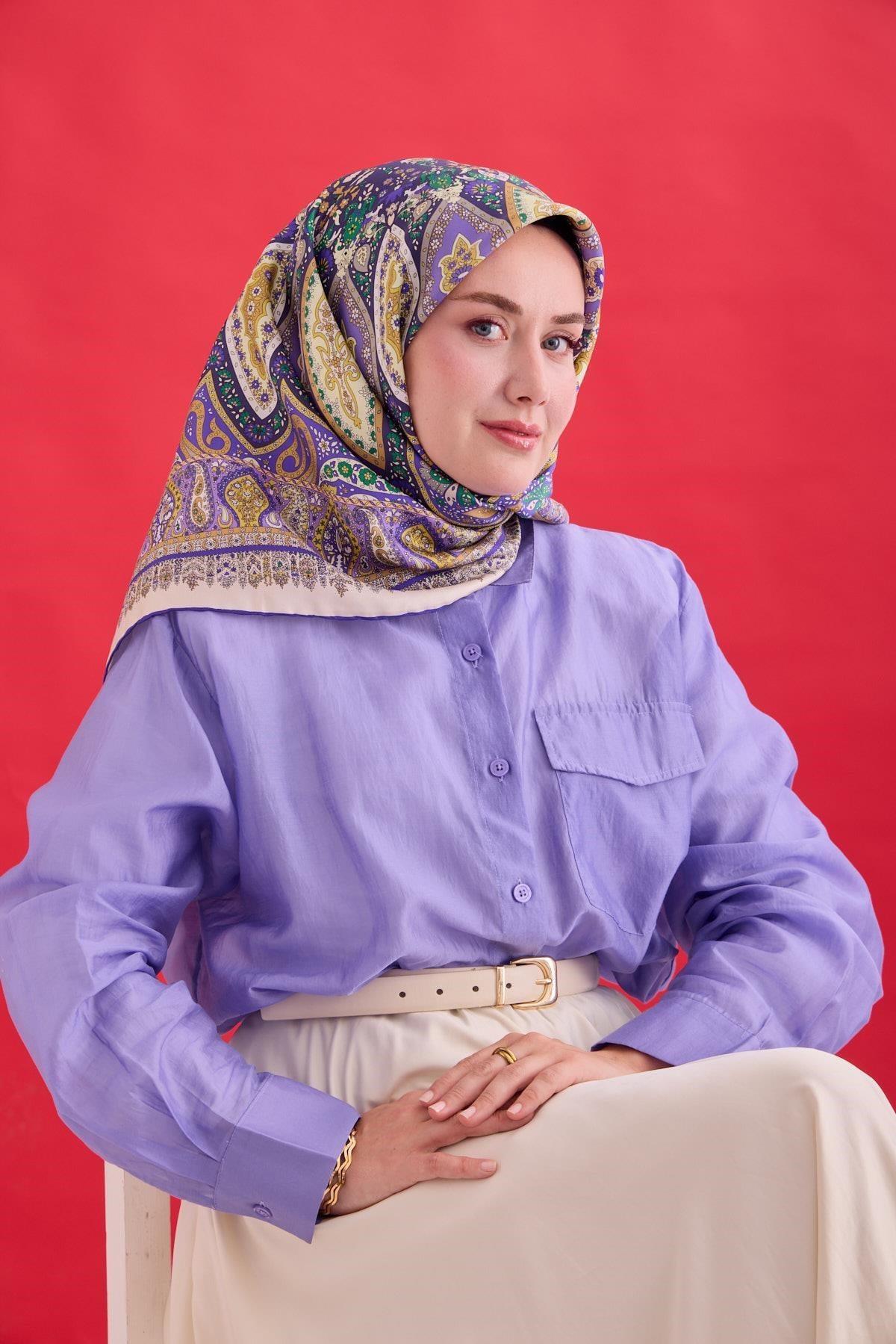 Silk Home Twill İpek Eşarp 11476-17