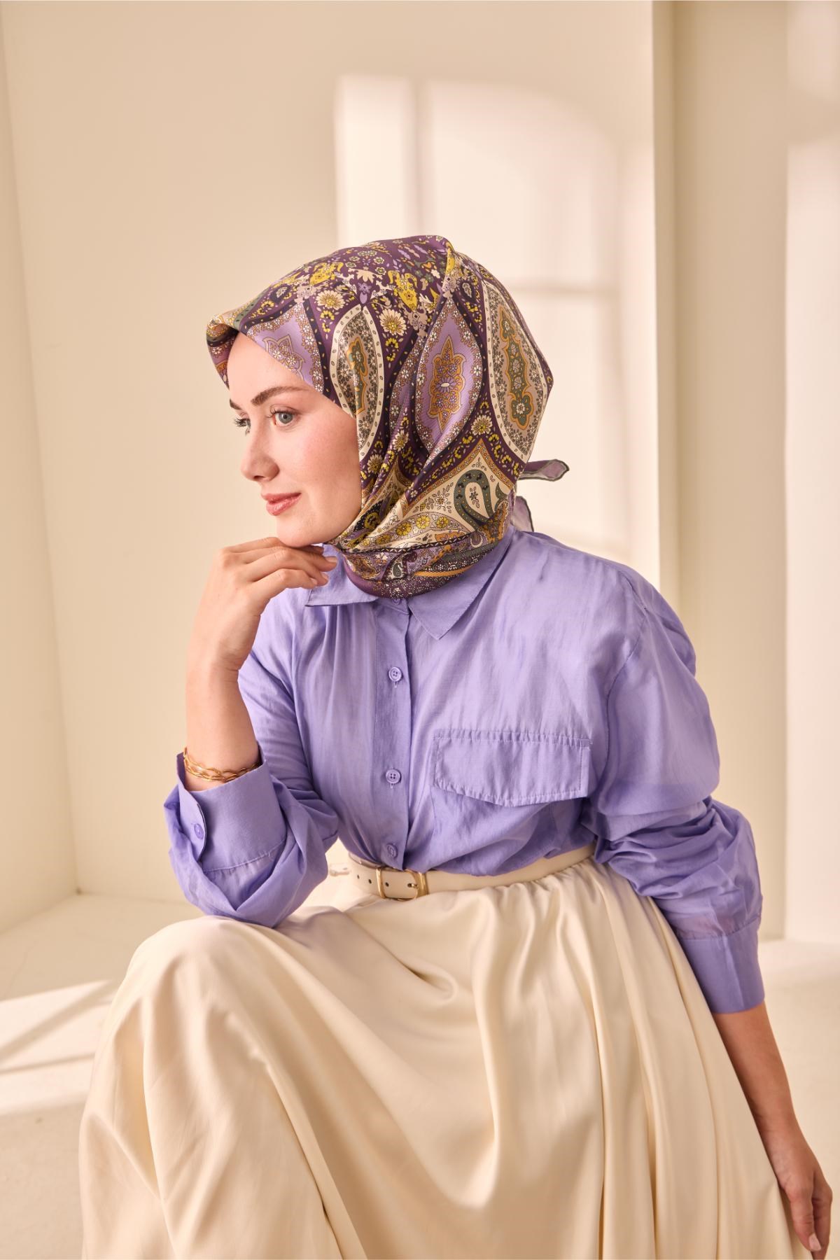 Silk Home Twill İpek Eşarp 11476-39