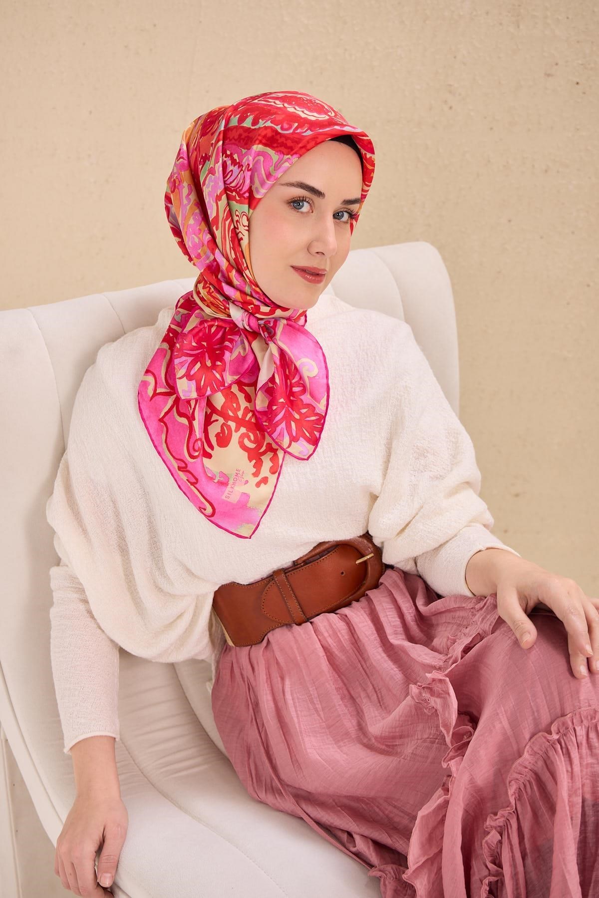 Silk Home Twill İpek Eşarp 11512-14