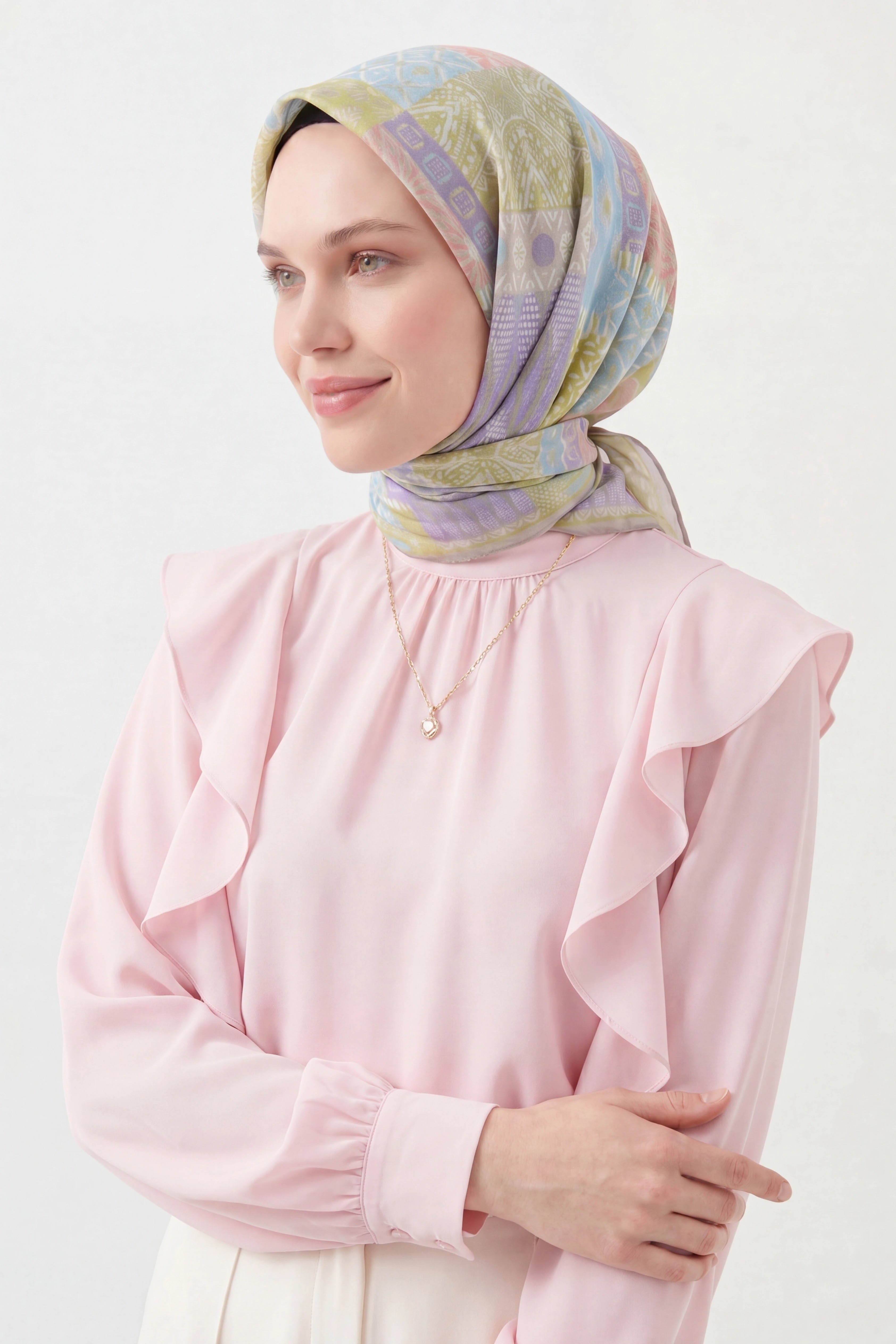 Soft Eşarp Authentic Fıstık Yeşili