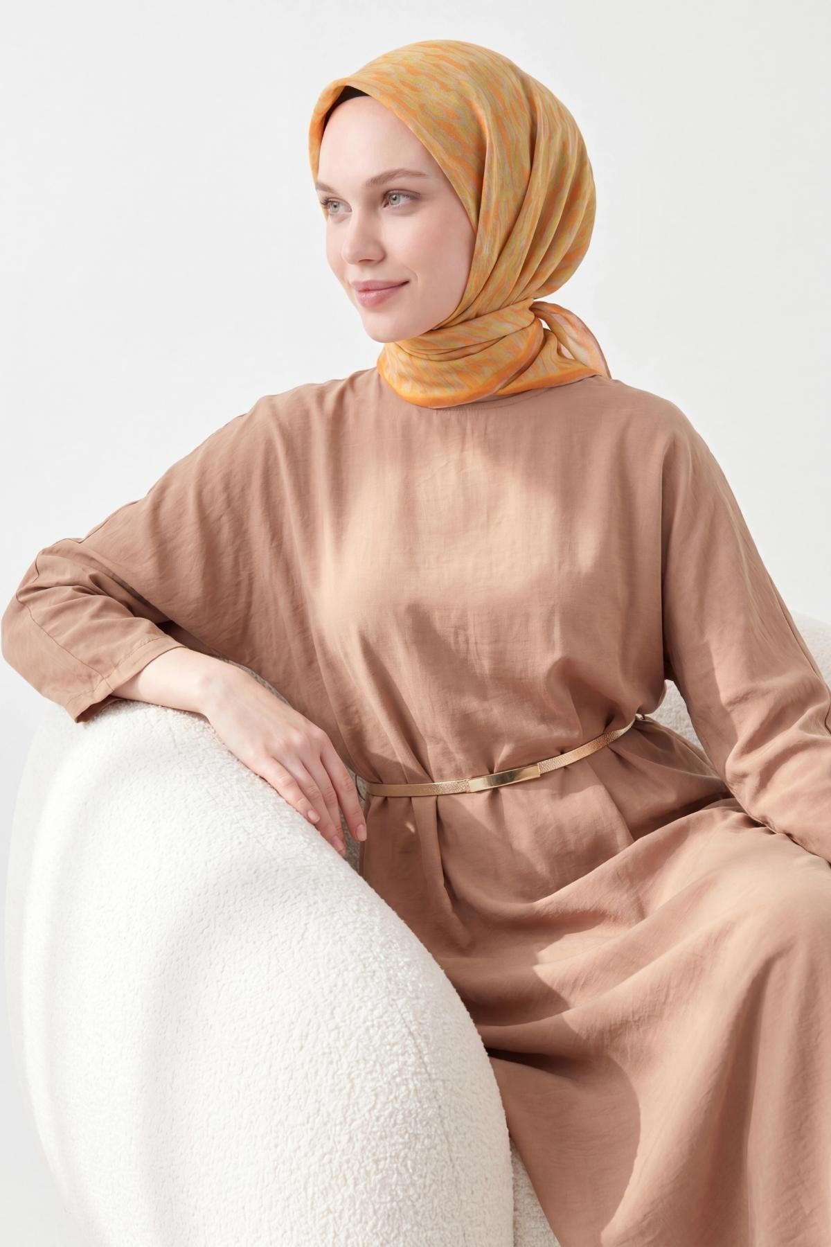 Soft Eşarp Flow Turuncu