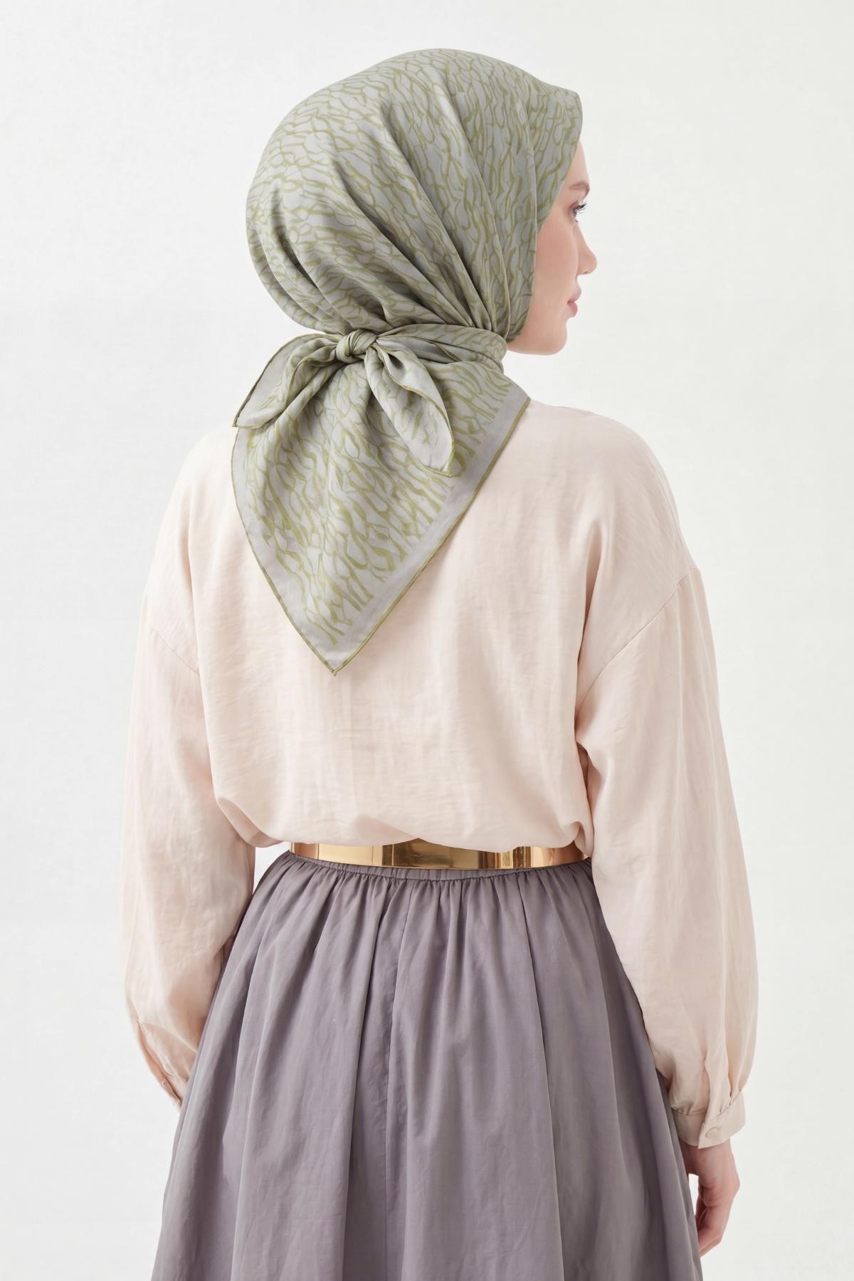 Soft Eşarp Flow Yeşil