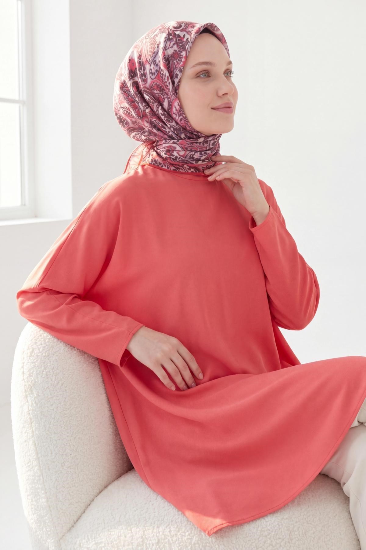 Soft Eşarp Perla Eflatun 90x90