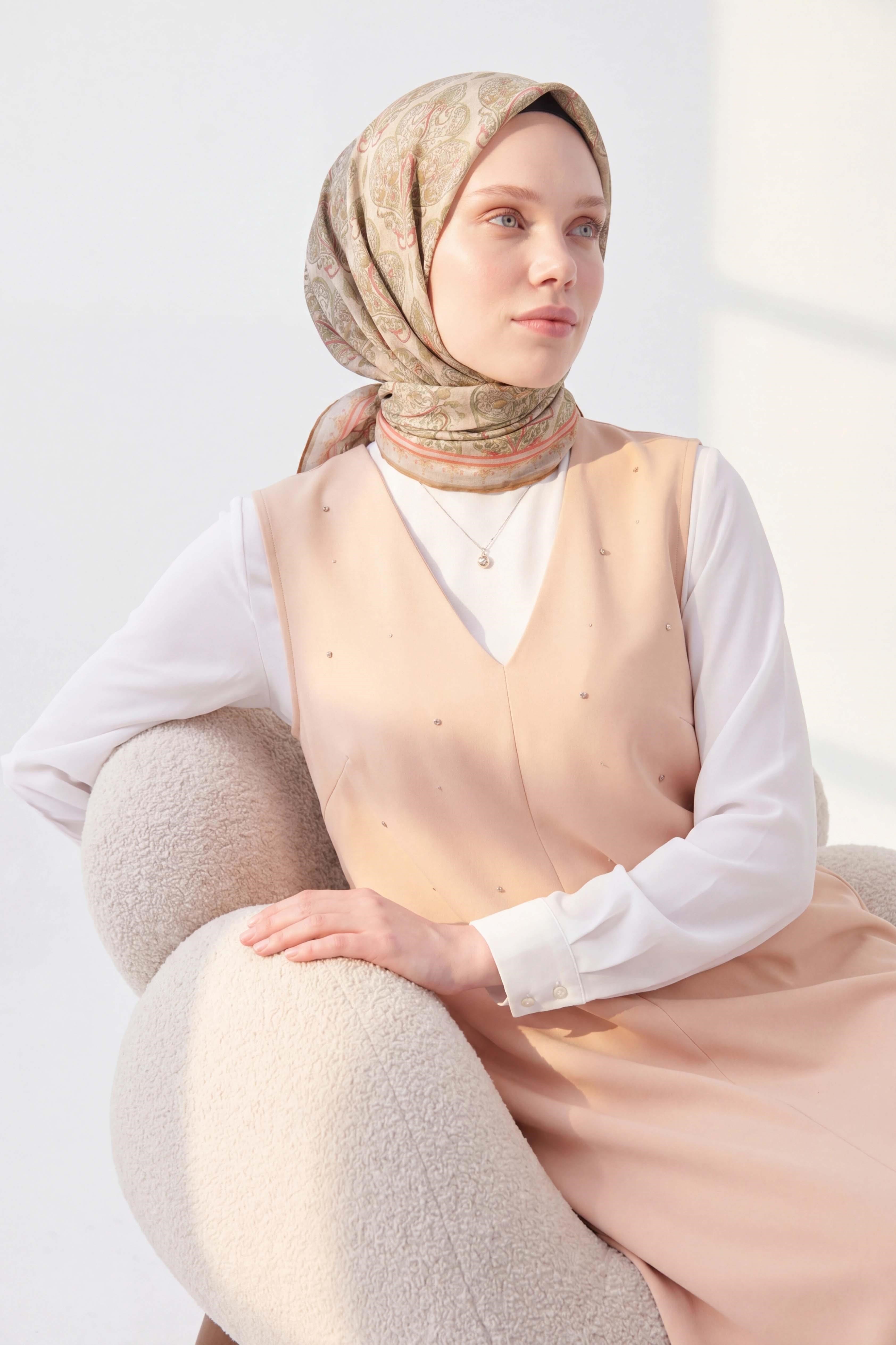 Soft Eşarp Rûmi Asit Yeşili 90x90