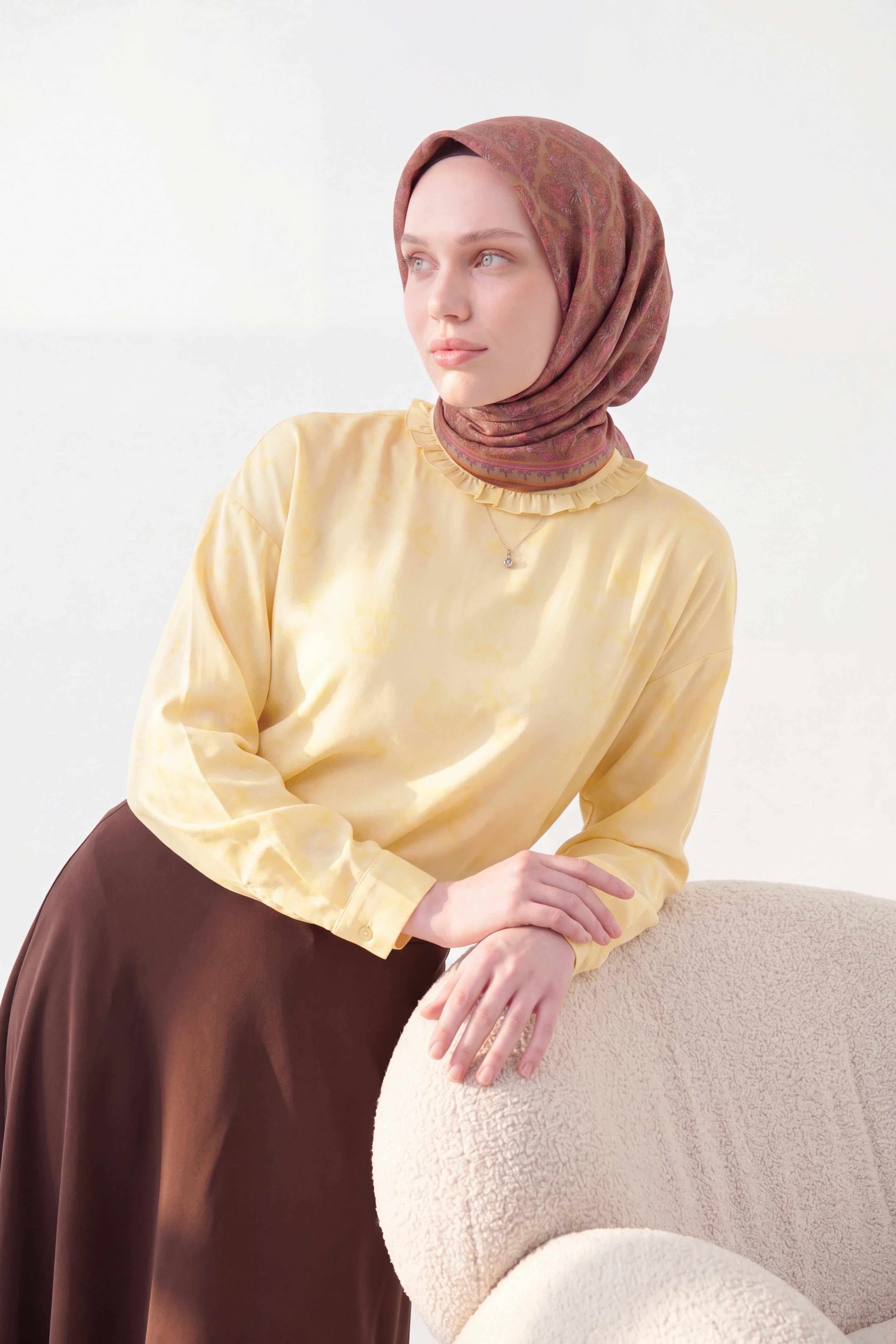 Soft Eşarp Rûmi Mocha Mousse 90x90