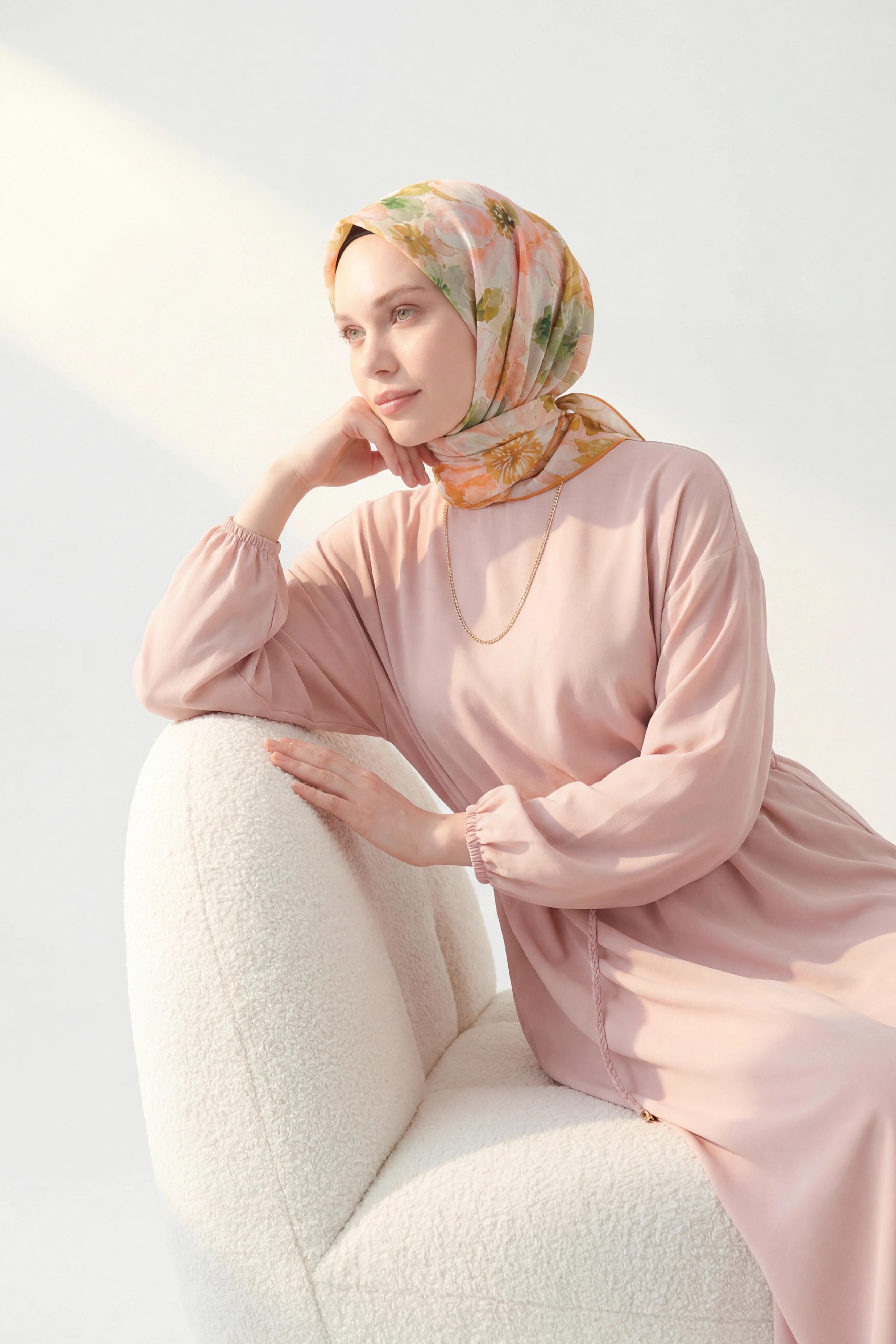 Soft Eşarp Suluboya Yeşil 90x90