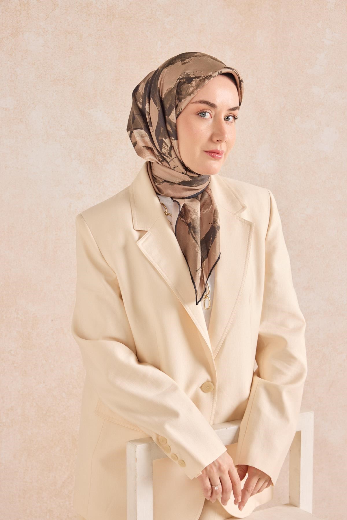 Twill İpek Signature Vizon 90x90