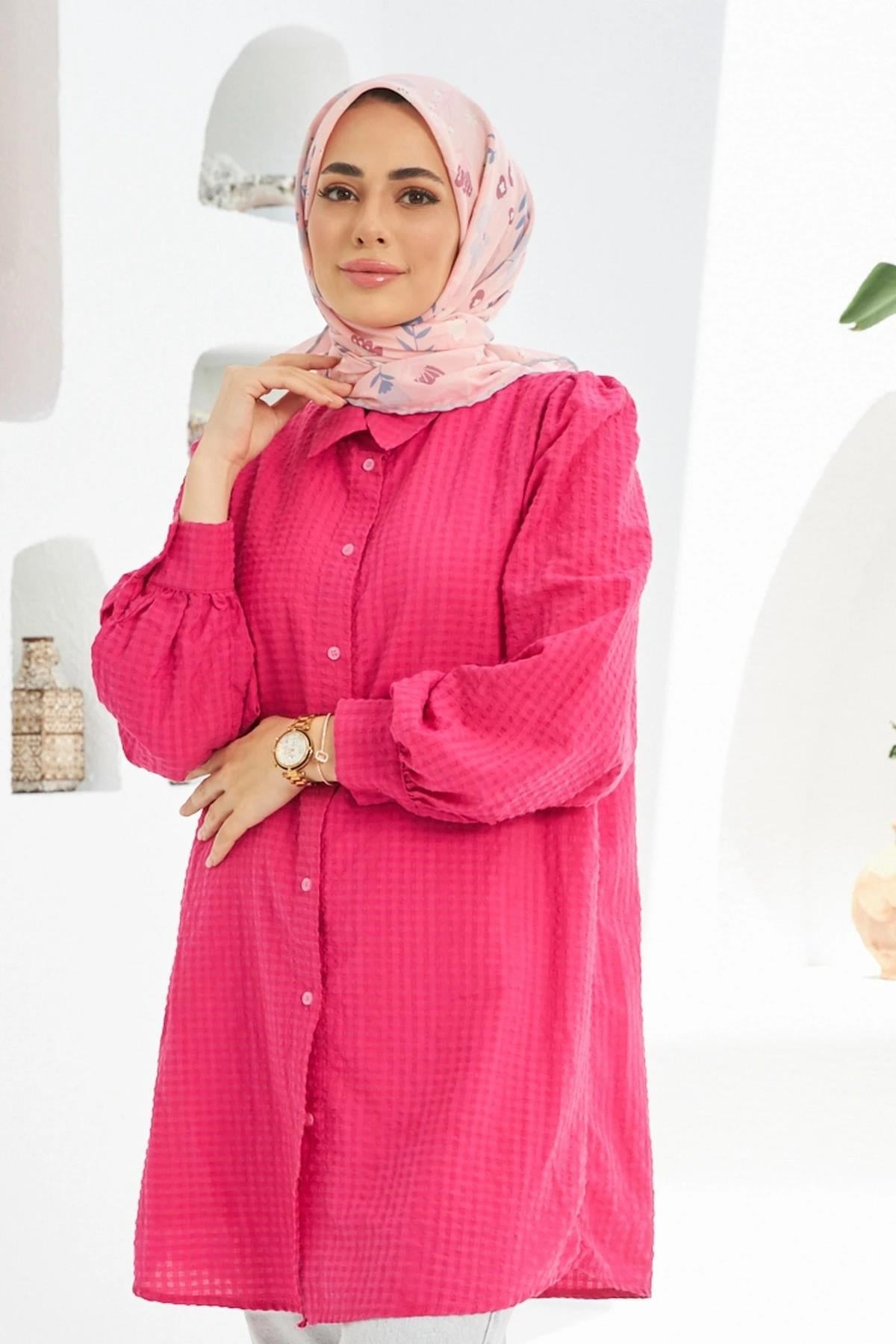 Violet Pudra Pamuk Viskon Eşarp