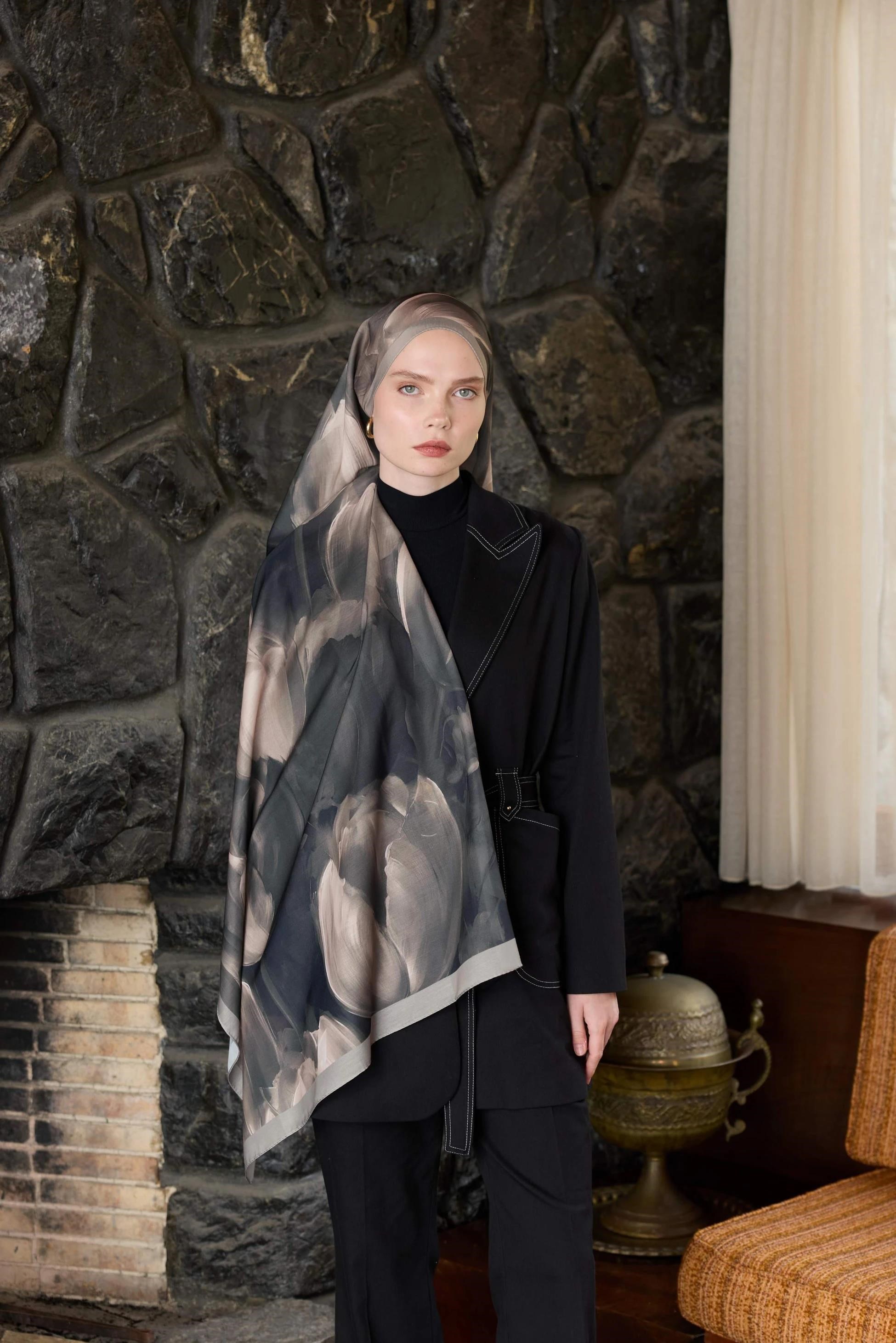 Winter Bloom Soft Şal 3067-10096