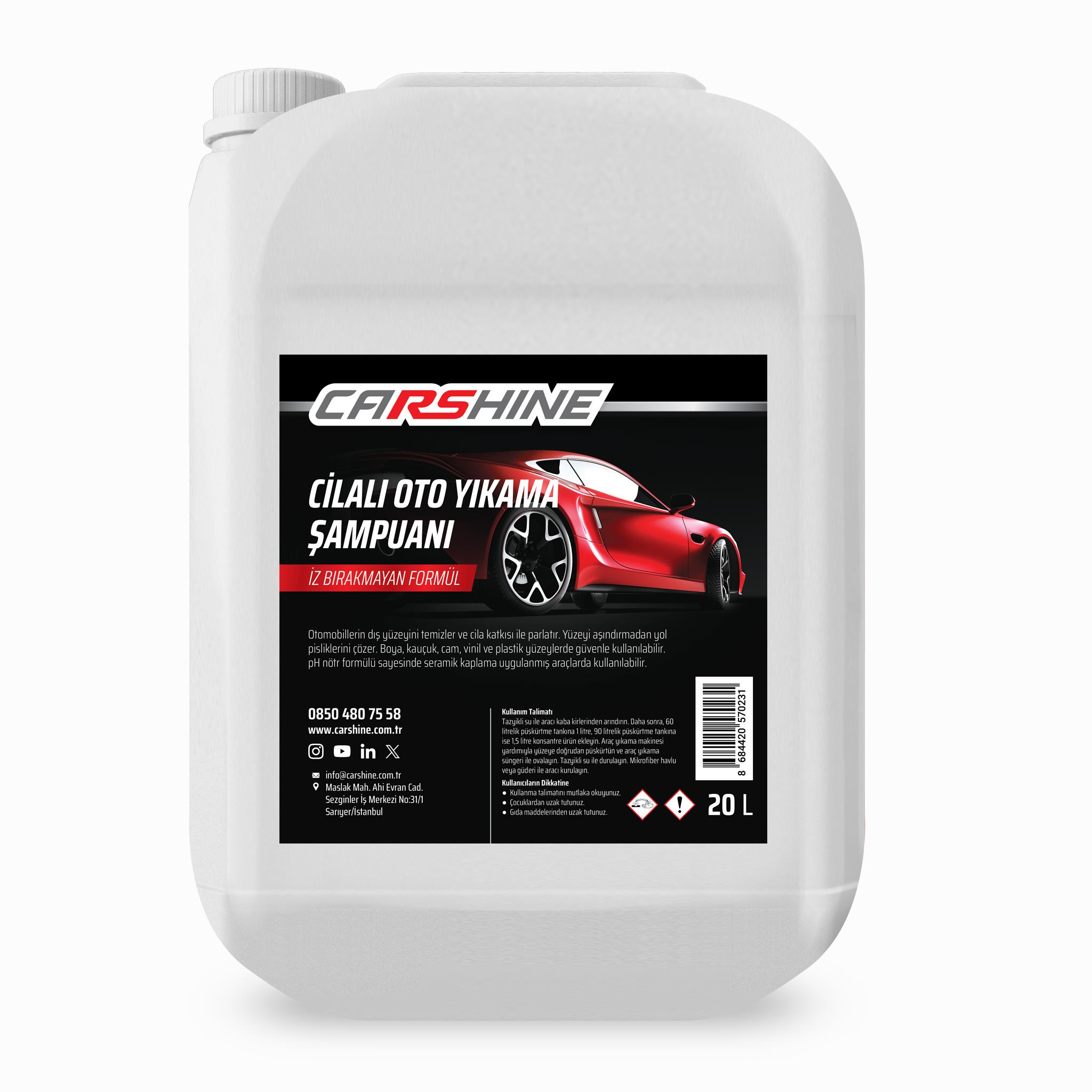 Carshine Cilalı Oto Yıkama Şampuanı 20L