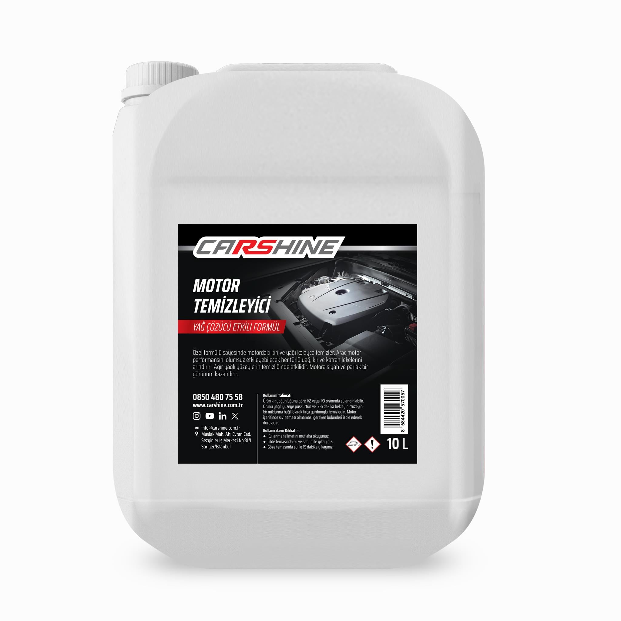 Carshine Motor Temizleyici 10L