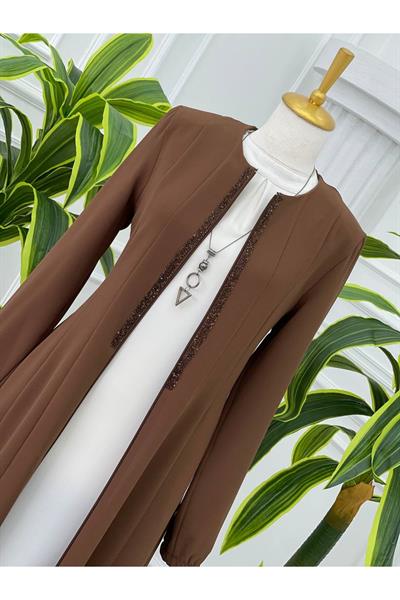 16 Parça Pardesü 4041-Kahverengi