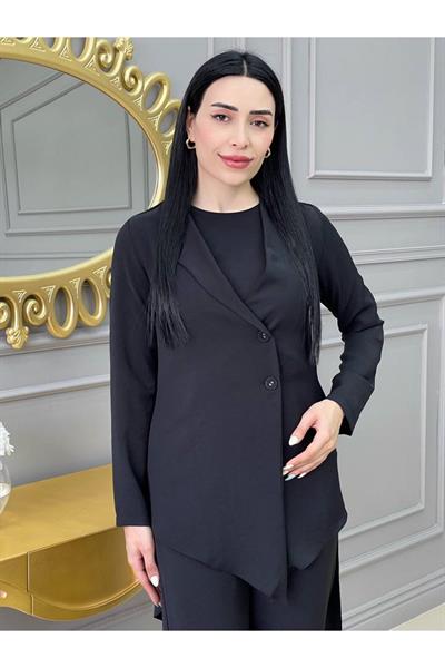 3 Lü Spor Takım 24189 Siyah