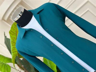 Apaç Yaka Şardonlu Gömlek t-24 Yeşil