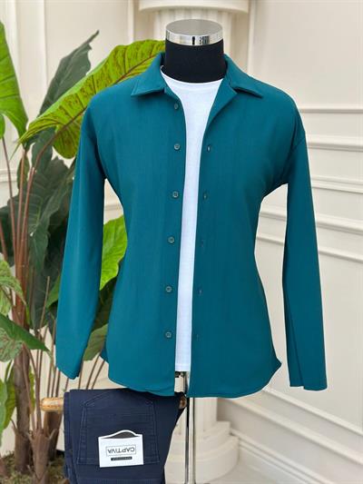 Apaç Yaka Şardonlu Gömlek t-24 Yeşil