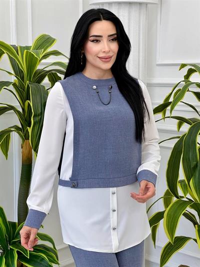 Apolet Detay İkili Takım 24Y65TK T-24 İndigo