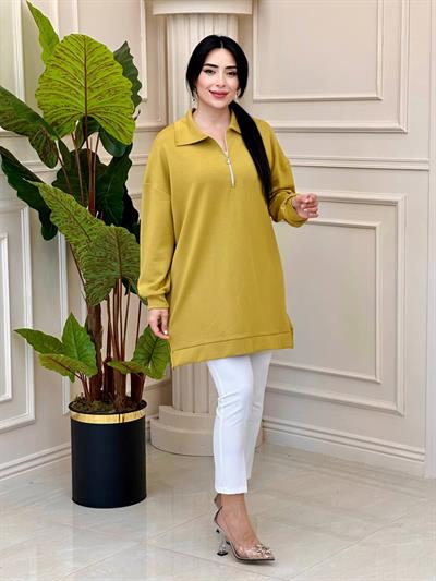 Arka Taş Bağçık Sweat 170013 t-24 Sarı