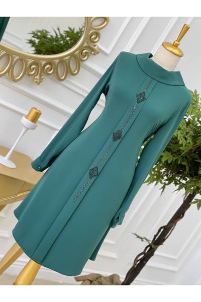 Baklava Taş Tunik 579 Yeşil
