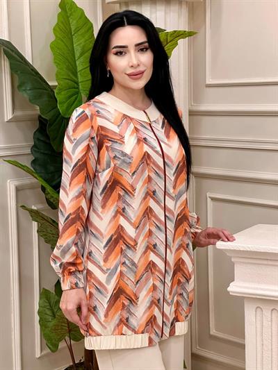 Batik Desen İkili Takım 2203 T-24 Turuncu