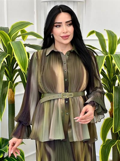Batik Desen Pilise Etekli Takım 4529 t-24 Yeşil