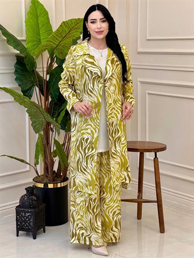 Batik Desen Üç lü takım 7388 T-25 Yağ Yeşili