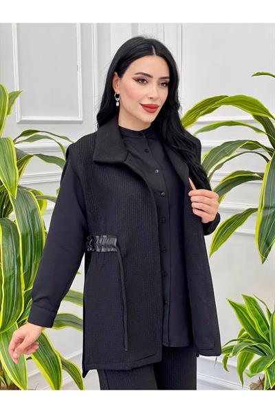 Bel Bağlamalı 3 Lü Spor Takım 7088 Siyah