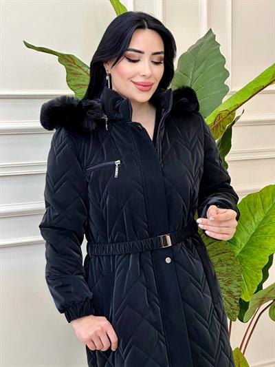 Bel Lastik Kemer Şişme Kaban 8203 t-24 Siyah