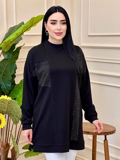 Blok Taş Oyşo Tunik 1029 T-025 Siyah