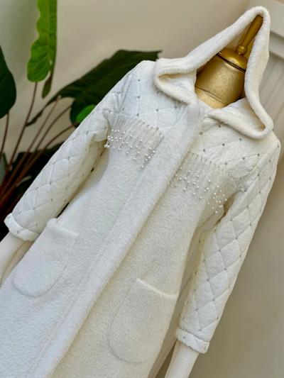 Boncuk Detay Angora Kaban 2920 T-25 Ekru