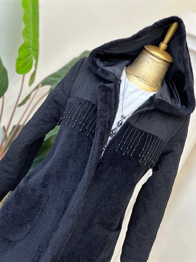 Boncuk Detay Angora Kaban 2920 T-25 Siyah