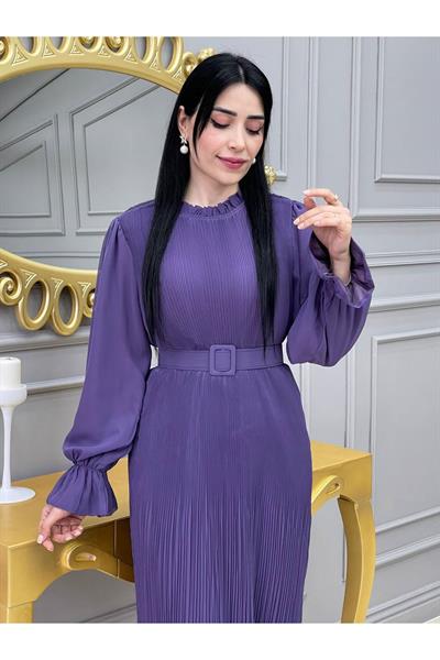 Bürümçük Elbise 3343 Leylak