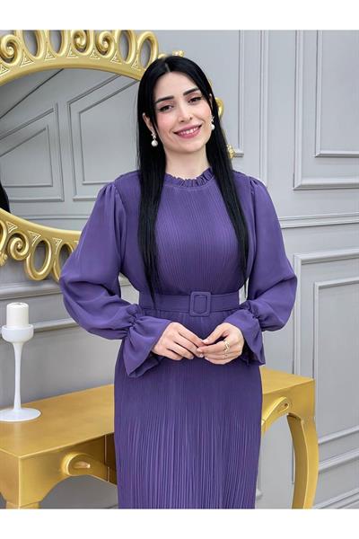 Bürümçük Elbise 3343 Leylak